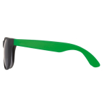Neon zonnebril met zwarte frames UV400-bescherming kleur groen tweede weergave