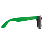 Neon zonnebril met zwarte frames UV400-bescherming kleur groen derde weergave