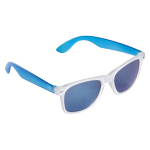 Neon zonnebril met ijseffect frames UV400-bescherming kleur doorzichtig blauw