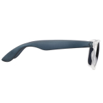 Neon zonnebril met ijseffect frames UV400-bescherming kleur doorzichtig zwart tweede weergave