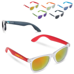 Neon zonnebril met ijseffect frames UV400-bescherming