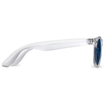 Transparante zonnebril met gekleurde frames UV400-bescherming kleur doorzichtig blauw tweede weergave