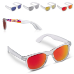 Transparante zonnebril met gekleurde frames UV400-bescherming