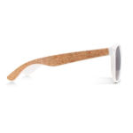 Zonnebril bedrukken met logo UV400 bescherming SunCork kleur wit derde weergave