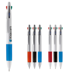 Multifunctionele pen 4-in-1 met gekleurde grip