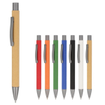 Papieren pen in verschillende kleuren
