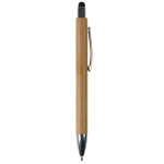 Bamboe pen met gekleurde stylus voor touchscreen kleur zwart vijfde weergave