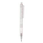 Transparante pen van biologisch afbreekbaar materiaal met kleurdetails kleur wit vijfde weergave