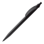 Witte plastic pen met gekleurde gebogen clip