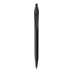Witte plastic pen met gekleurde gebogen clip tweede weergave