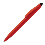 Plastic draaipen met zwarte stylus kleur rood derde weergave