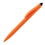 Plastic draaipen met zwarte stylus kleur oranje derde weergave