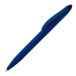 Plastic draaipen met zwarte stylus kleur ultramarijn blauw derde weergave
