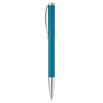 Aluminium draaipen met metalen clip en punt kleur blauw