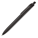 Gemetalliseerde plastic pen met clip en blauwe jumbo navulling kleur zwart