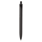 Gemetalliseerde plastic pen met clip en blauwe jumbo navulling kleur zwart tweede weergave