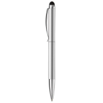 Metalen draaipen met stylus aan de bovenkant kleur zilver