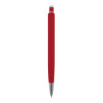 Aluminium pen met soft-touch afwerking in kleuren kleur rood vierde weergave