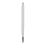 Aluminium pen met soft-touch afwerking in kleuren kleur wit vierde weergave