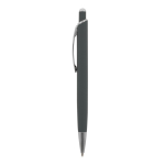 Aluminium pen met soft-touch afwerking in kleuren kleur grijs