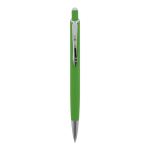 Aluminium pen met soft-touch afwerking in kleuren kleur limoen groen tweede weergave