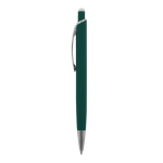 Aluminium pen met soft-touch afwerking in kleuren kleur donkergroen