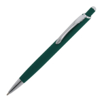 Aluminium pen met soft-touch afwerking in kleuren kleur donkergroen derde weergave
