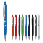 Aluminium pen met soft-touch afwerking in kleuren