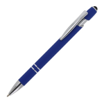 Gerecyclede aluminium pen met aanwijzer en blauwe inkt kleur blauw derde weergave