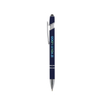 Gerecyclede aluminium pen met aanwijzer en blauwe inkt met afdrukgebied