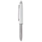Pen met stylus in verschillende kleuren en lampje kleur wit