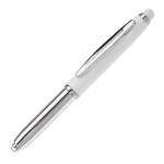 Pen met stylus in verschillende kleuren en lampje kleur wit derde weergave