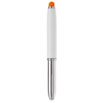 Pen met stylus in verschillende kleuren en lampje kleur oranje vierde weergave