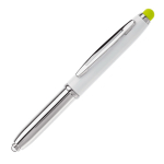 Pen met stylus in verschillende kleuren en lampje kleur lichtgroen derde weergave