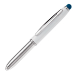 Pen met stylus in verschillende kleuren en lampje kleur donkerblauw derde weergave