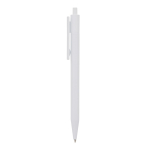 Plastic pen met gekleurde details aan de bovenkant kleur wit