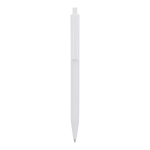 Plastic pen met gekleurde details aan de bovenkant kleur wit tweede weergave