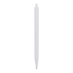 Plastic pen met gekleurde details aan de bovenkant kleur wit vierde weergave