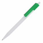 Plastic pen met gekleurde details aan de bovenkant kleur groen derde weergave