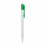 Plastic pen met gekleurde details aan de bovenkant kleur groen vijfde weergave
