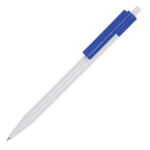 Plastic pen met gekleurde details aan de bovenkant kleur koningsblauw derde weergave