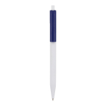 Plastic pen met gekleurde details aan de bovenkant kleur donkerblauw tweede weergave