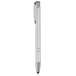 Aluminium balpen met clip en touch tip Arrowtouch kleur zilver