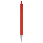 gekleurde plastic pen met metalen punt kleur rood tweede weergave
