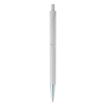 gekleurde plastic pen met metalen punt kleur wit tweede weergave