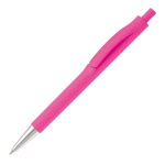 gekleurde plastic pen met metalen punt kleur roze derde weergave