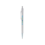 gekleurde plastic pen met metalen punt met afdrukgebied
