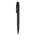 Kleurrijke plastic pen met drukknop gemaakt in de EU kleur zwart