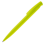 Kleurrijke plastic pen met drukknop gemaakt in de EU kleur limoen groen derde weergave