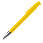 Matte kleurrijke plastic pen gemaakt in de EU kleur geel derde weergave
